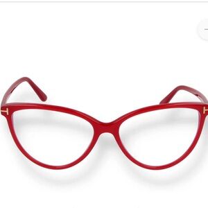 TOM FORD FT5743-57072 Red‎ Ophthalmic Plastic Frame Glasses 57Eye New With Tag